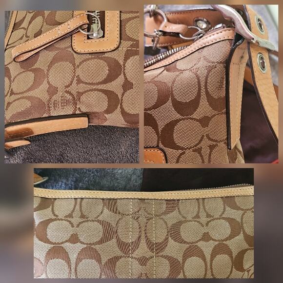 Coach Signature Leather Slim Crossbody Shoulder Bag - Picture 7 of 9